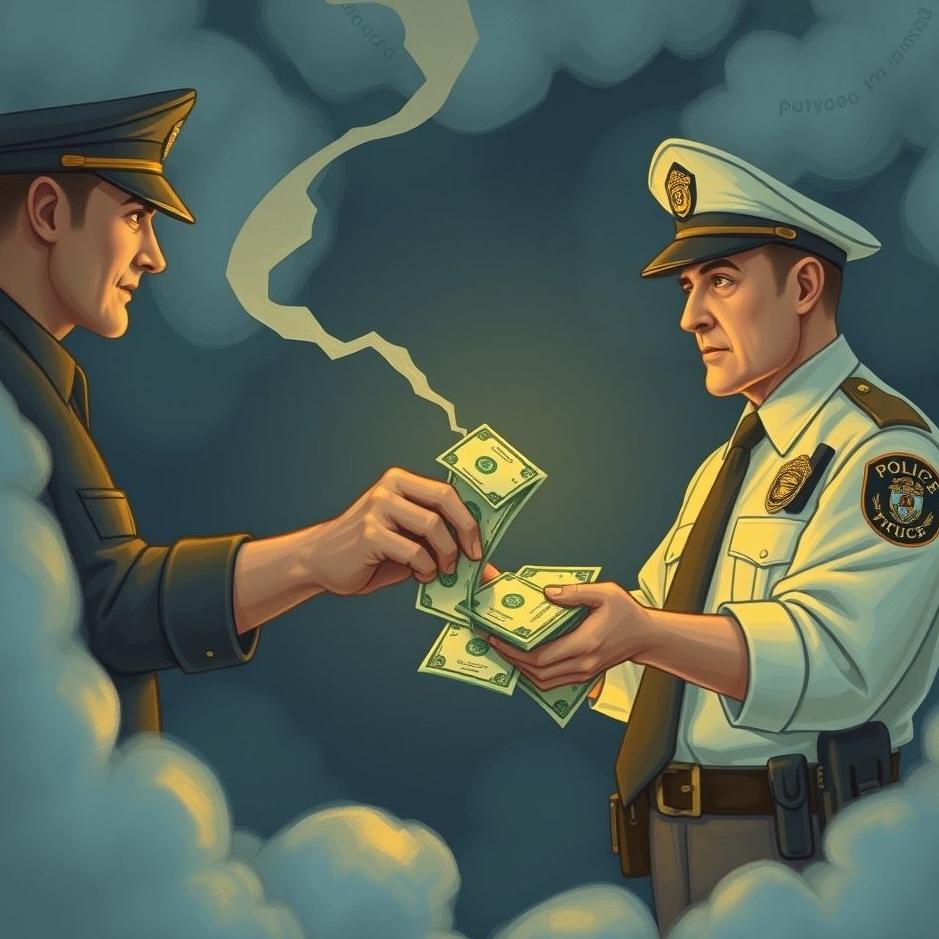 Dream : Receiving money from the police in a dream