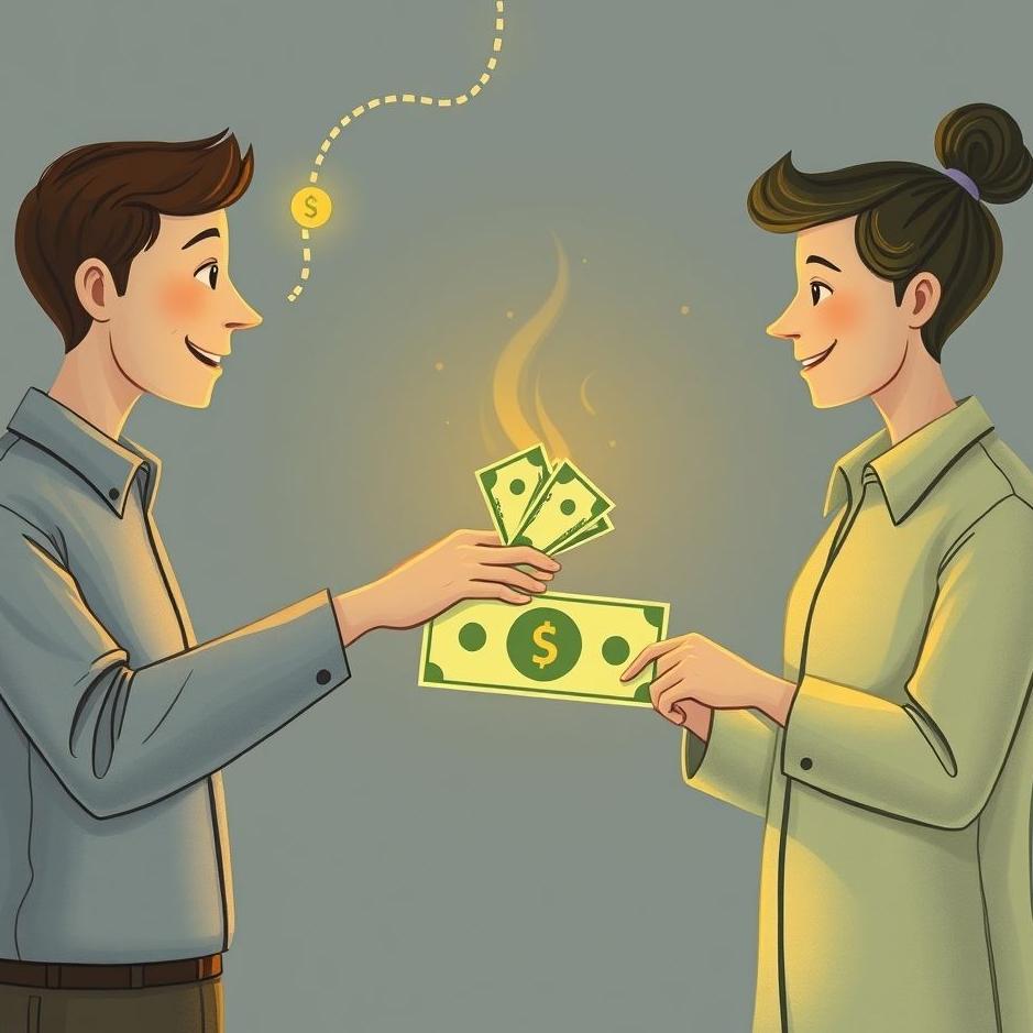 Dream : Receiving money from two people in a dream