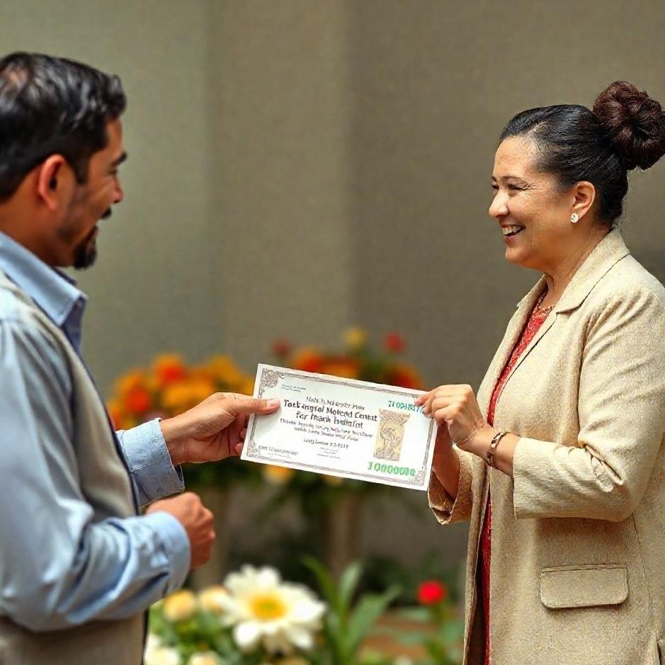 Dream : Receiving paper money from prime minister