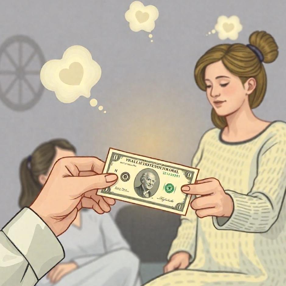 Dream : Receiving paper money from your husband in a dream