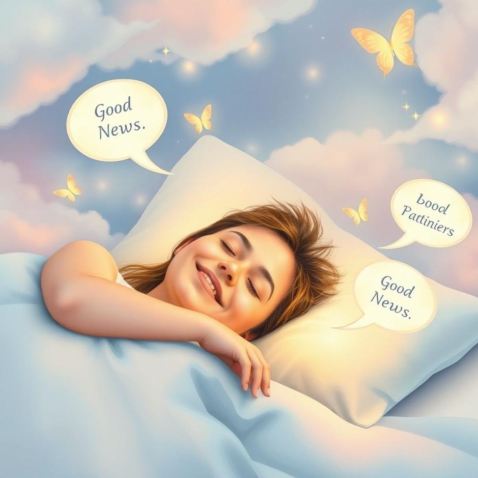 Dream : Receiving positive news in a dream