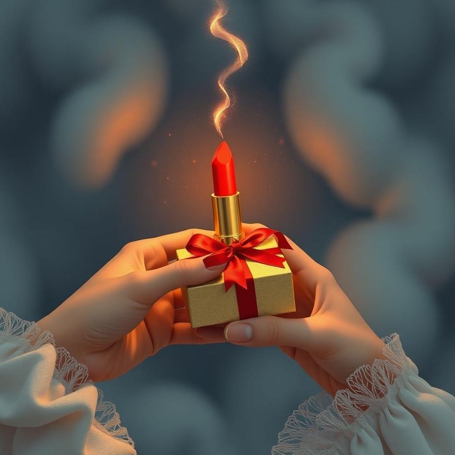 Dream : Receiving red lipstick as a gift in a dream