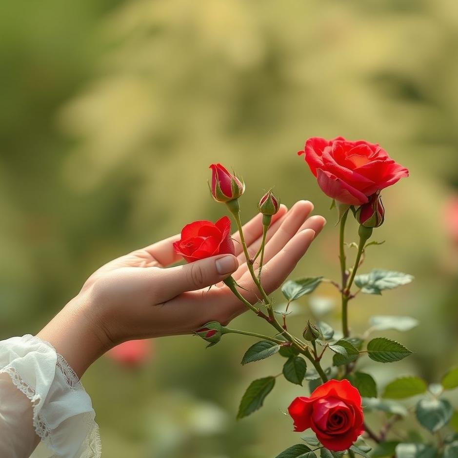 Dream : Receiving red rosebuds in a dream