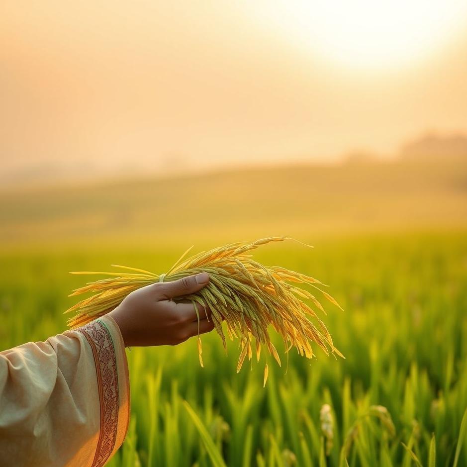 Dream : Receiving rice as a gift in a dream