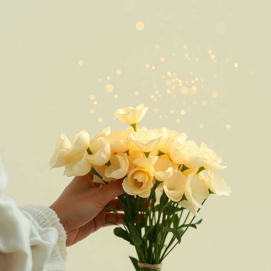 Dream : Receiving white flowers from your loved one in a dream