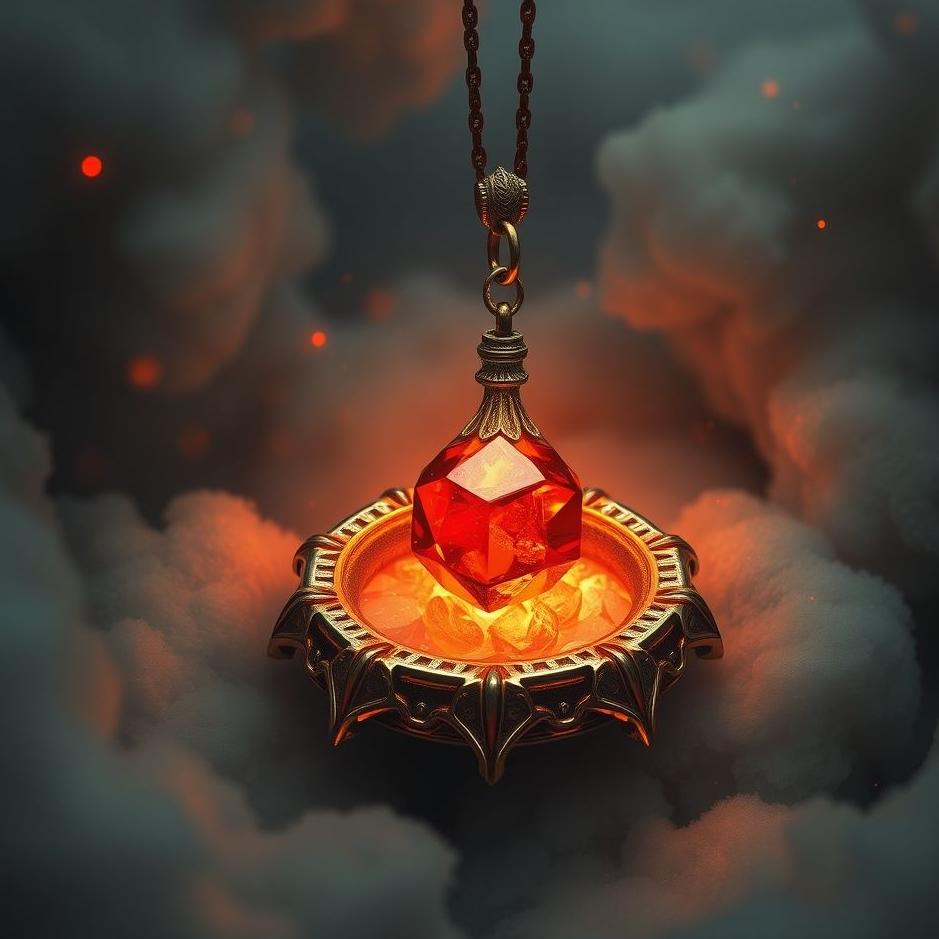 Dream : Red amulet in a dream