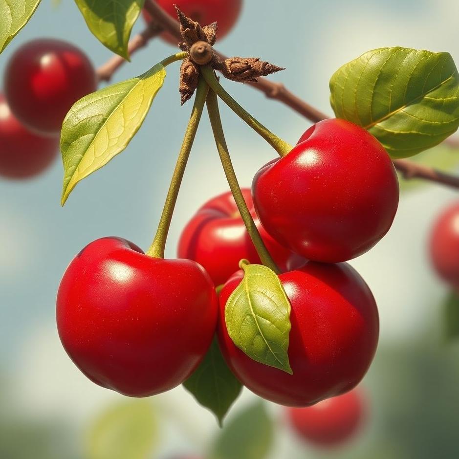 Dream : Red and big cherries in a dream