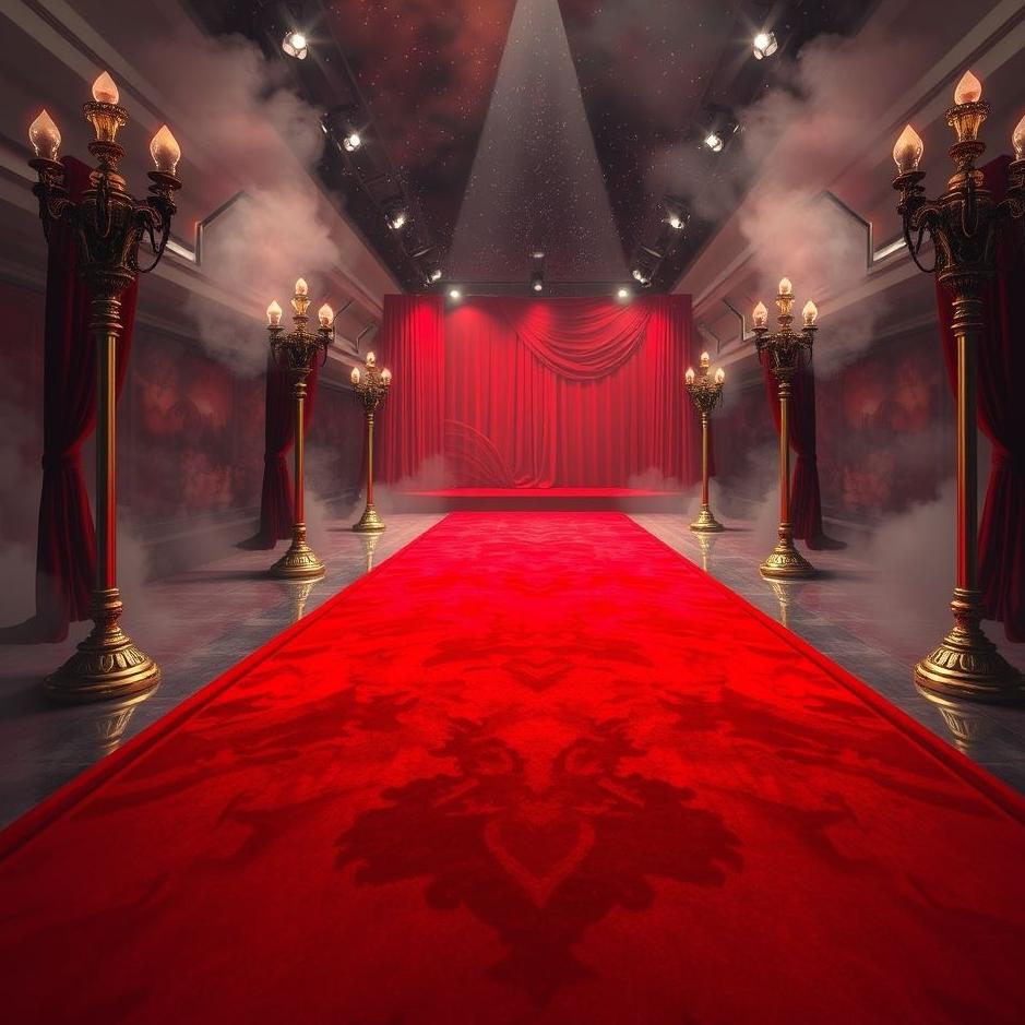 Dream : Red and black carpet in a dream