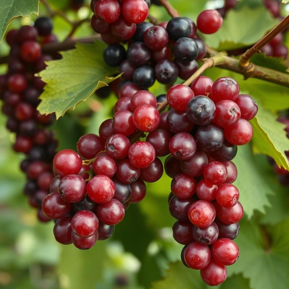 Dream : Red and black grapes in a dream