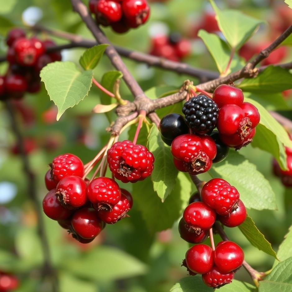 Dream : Red and black mulberries in a dream