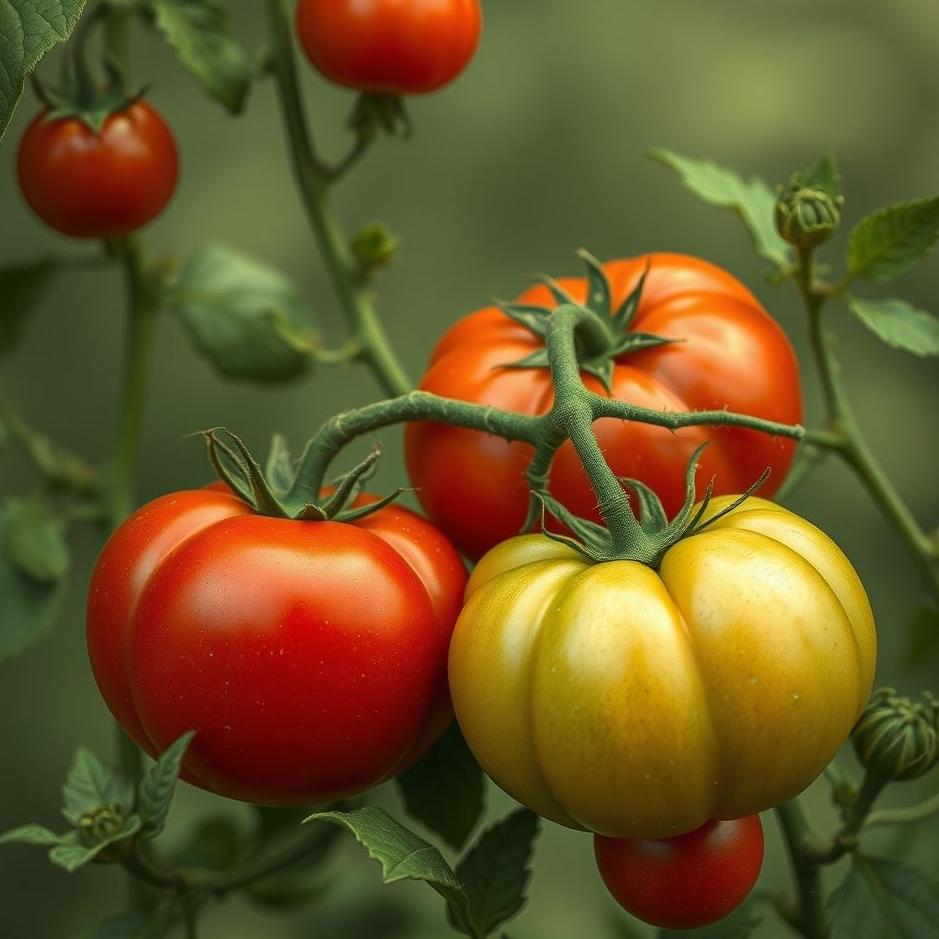 Dream : Red and green tomatoes in a dream