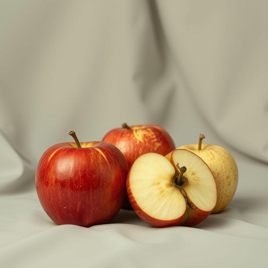 Dream : Red and white apples in a dream