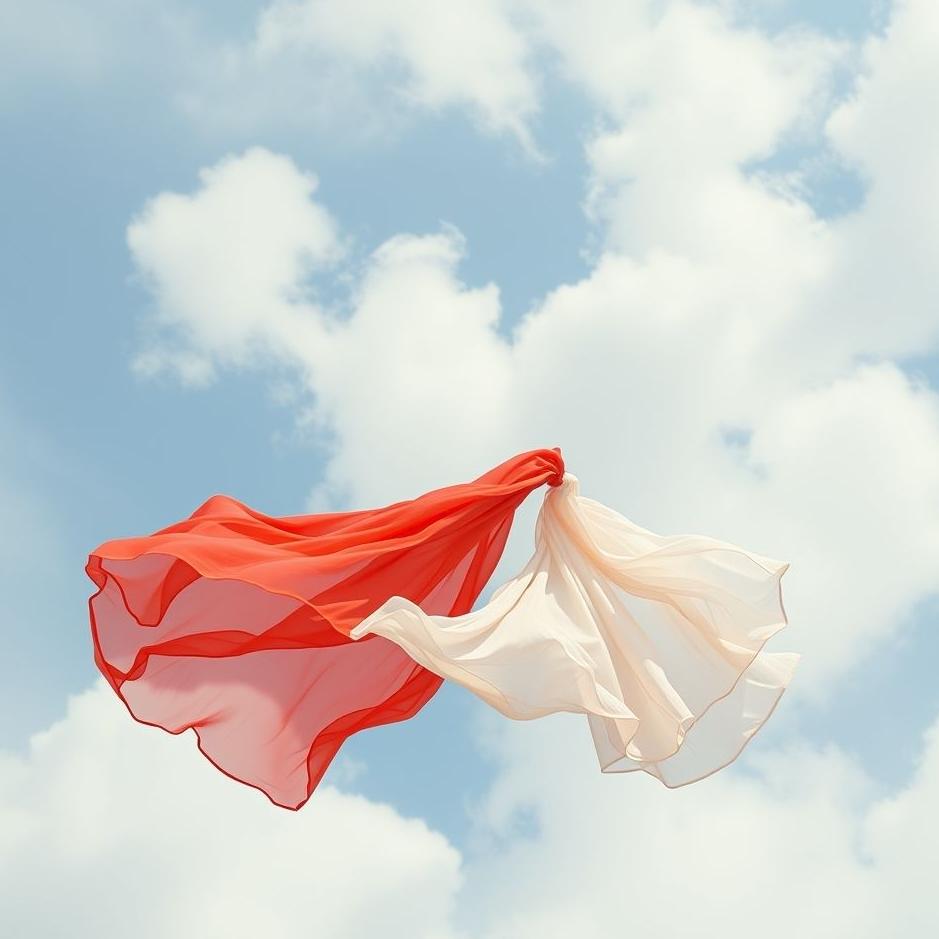 Dream : Red and white clothes in a dream