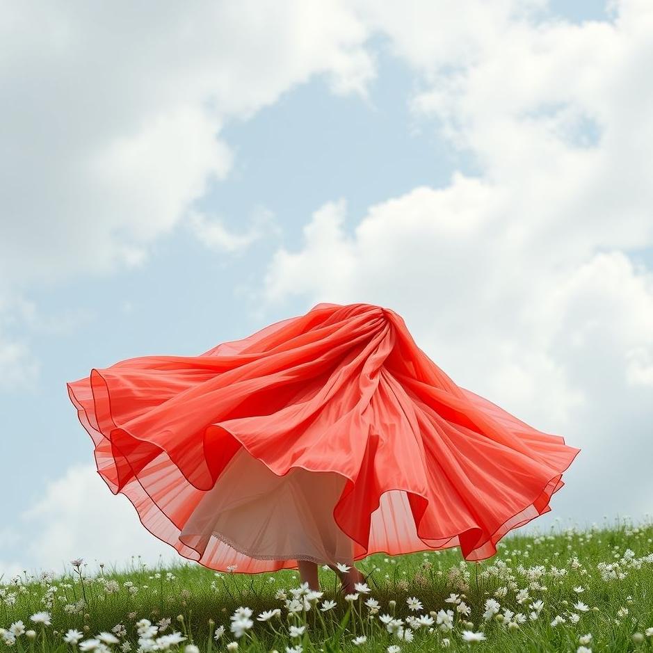 Dream : Red and white dress in a dream