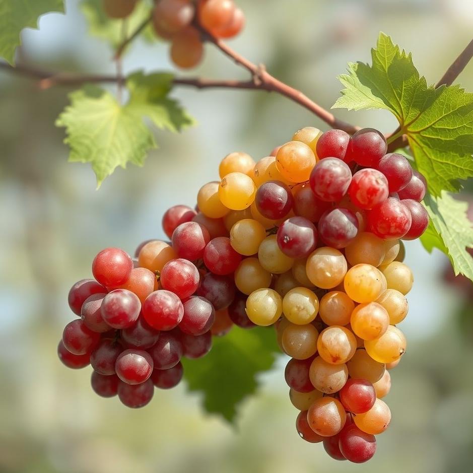 Dream : Red and white grapes in a dream