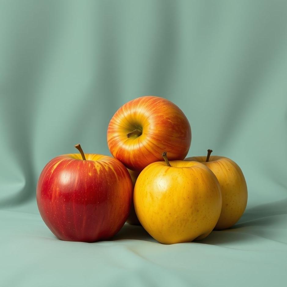 Dream : Red and yellow apples in a dream