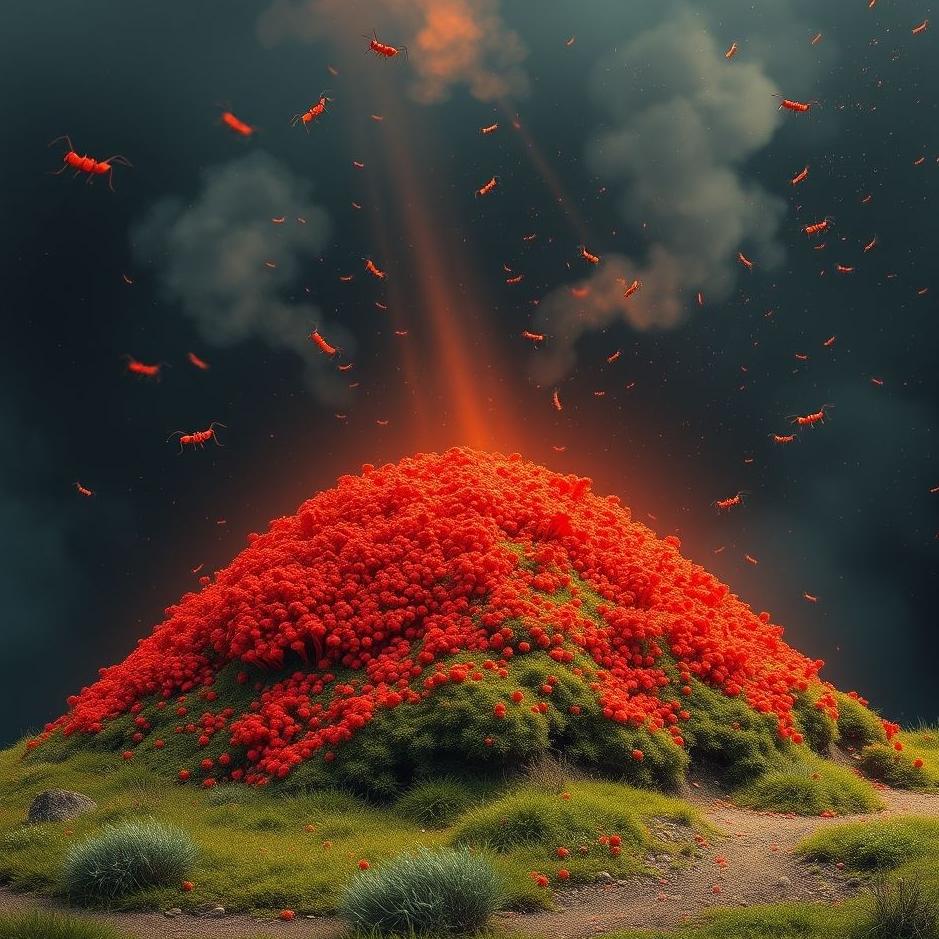 Dream : Red anthill in a dream