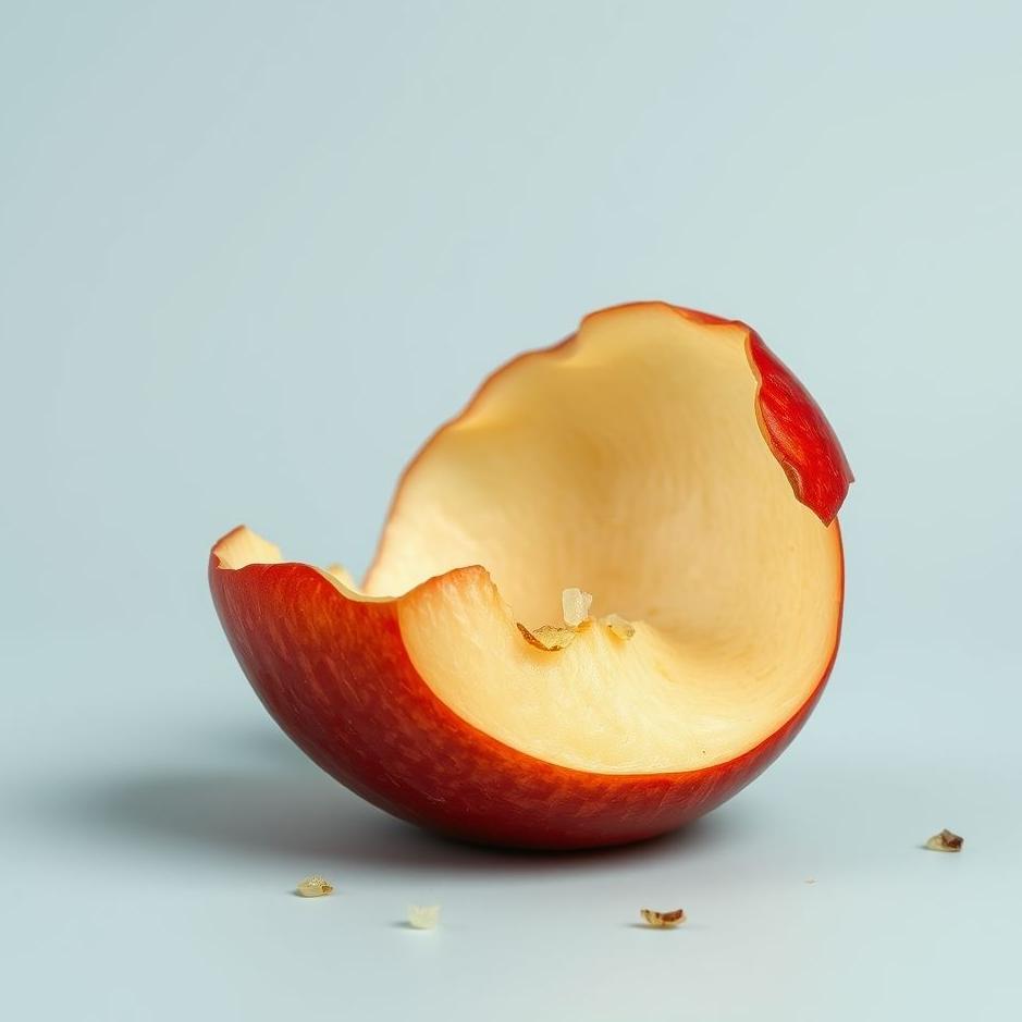 Dream : Red apple peel in a dream