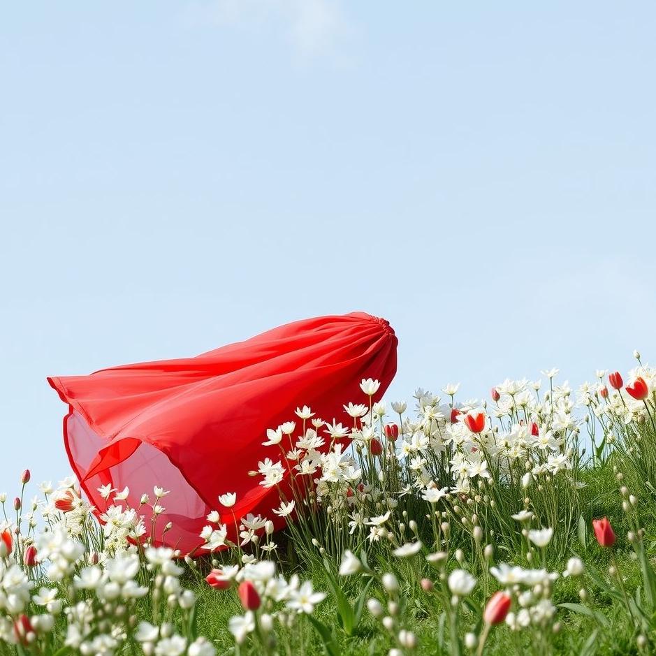 Dream : Red April dress in a dream