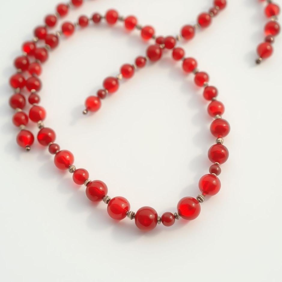 Dream : Red beaded necklace in a dream