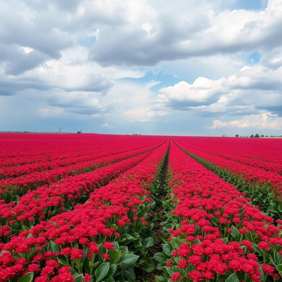 Dream : Red beet field in a dream
