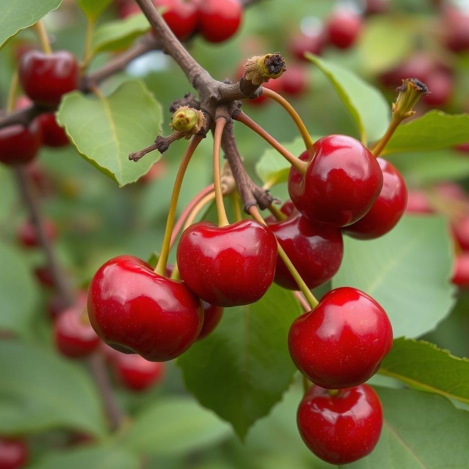 Dream : Red black cherry in a dream