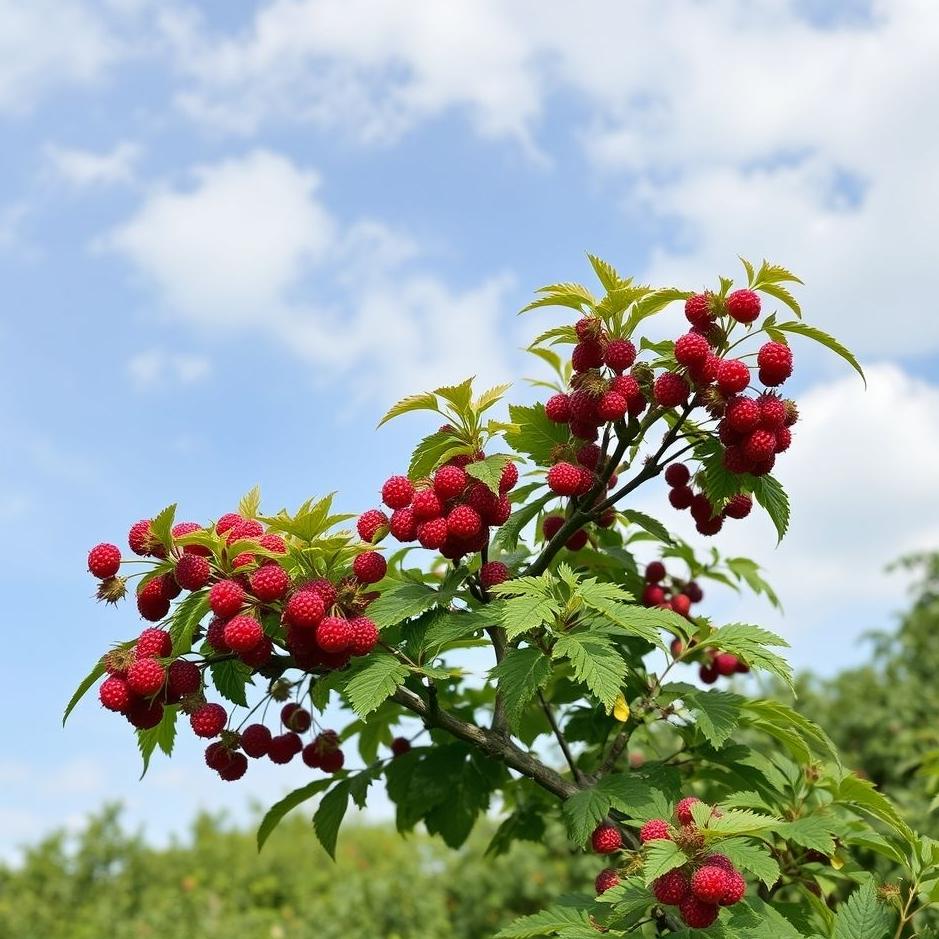 Dream : Red blackberry tree in a dream