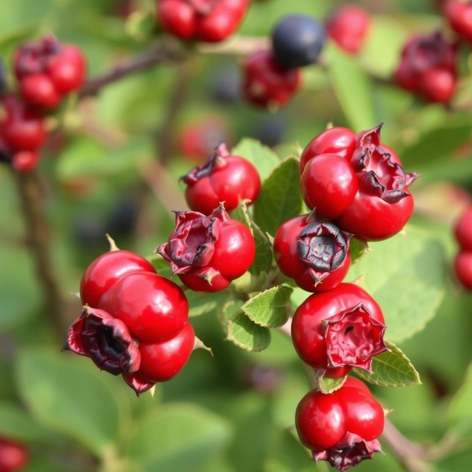 Dream : Red blueberries in a dream