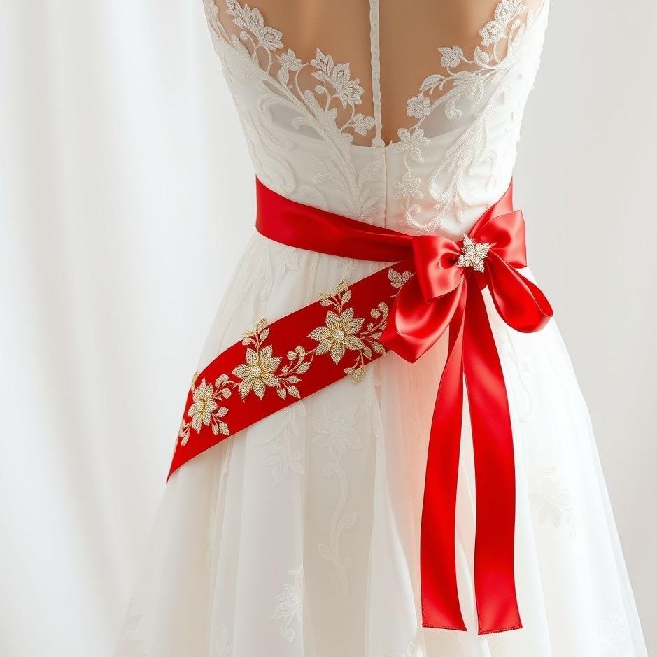 Dream : Red bridal sash in a dream