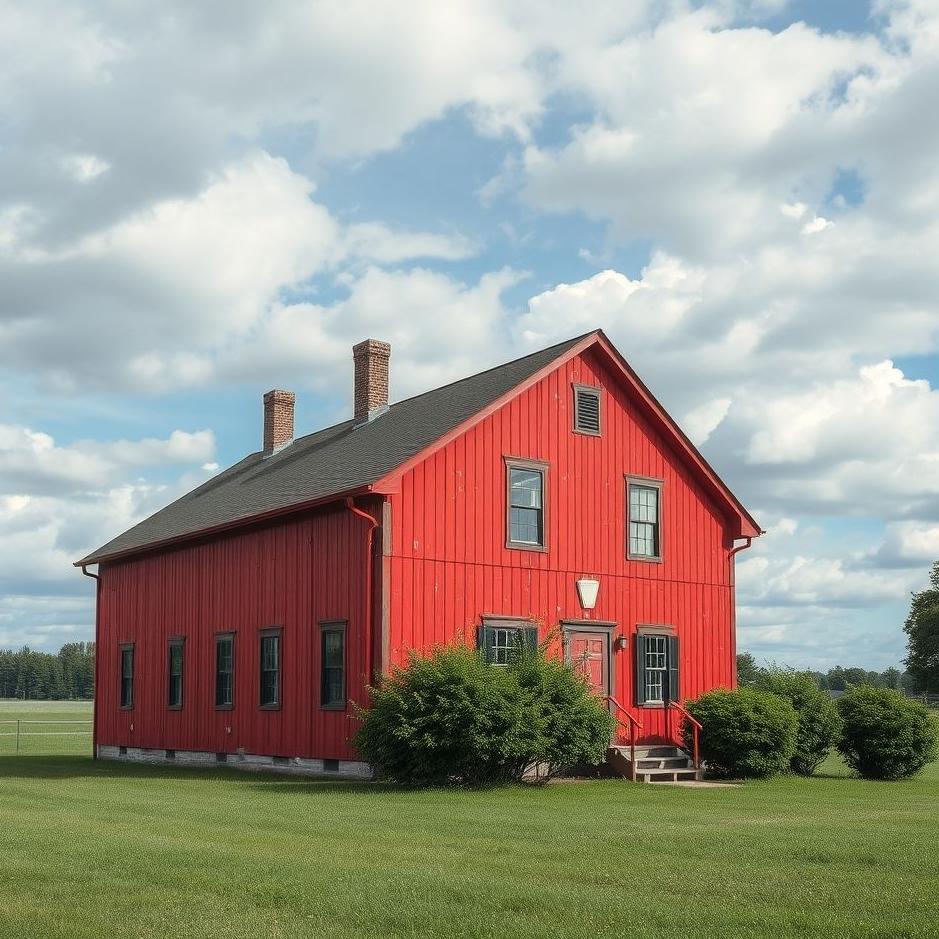 Dream : Red building in a dream