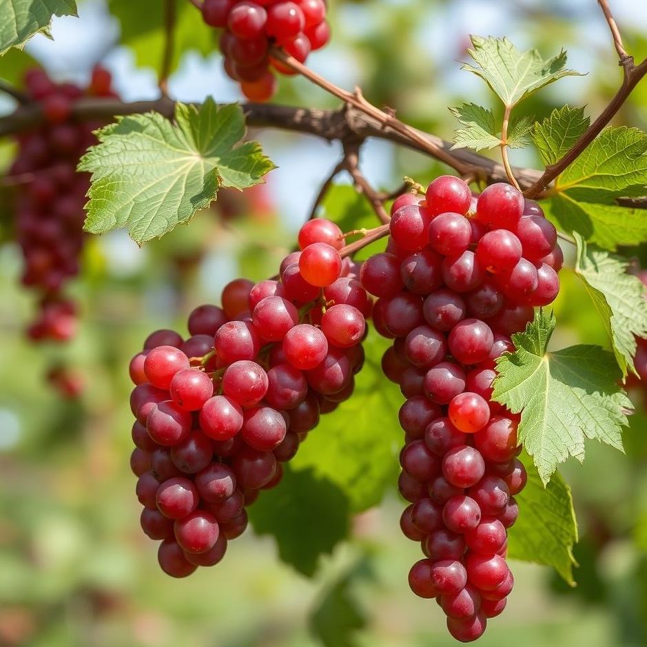 Dream : Red bunches of grapes in a dream