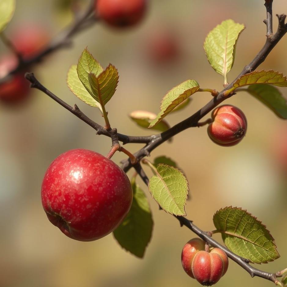 Dream : Red-burnu plum in a dream