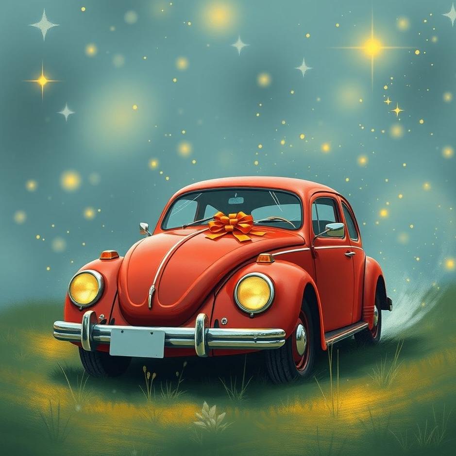 Dream : Red car as a gift in a dream