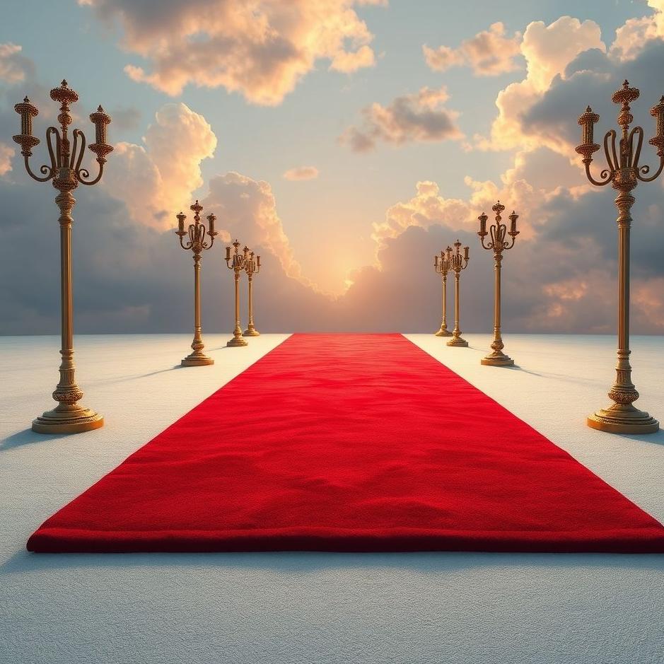 Dream : Red carpet laid in a dream