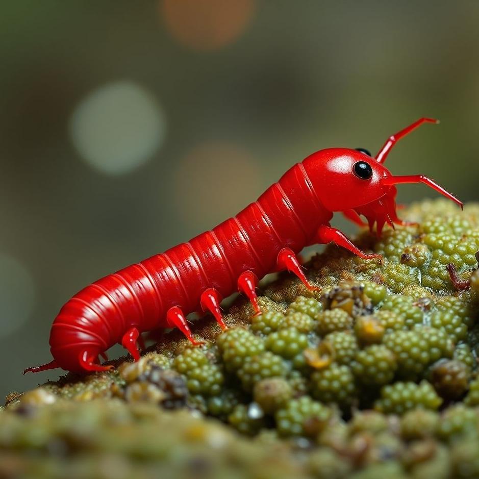 Dream : Red centipede in a dream