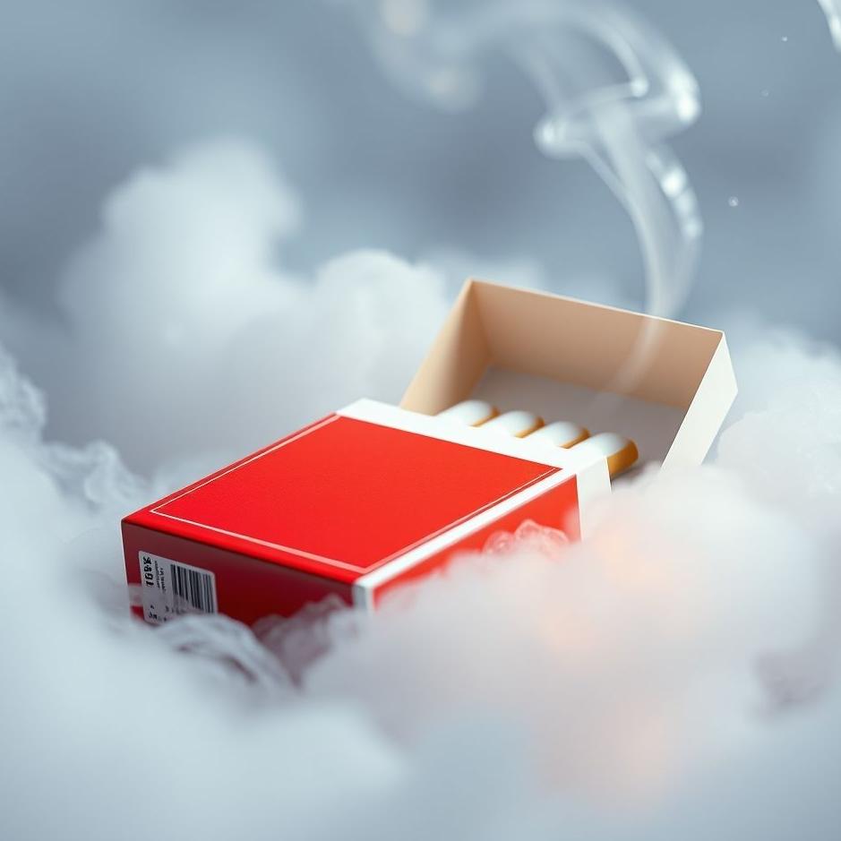 Dream : Red cigarette pack in a dream