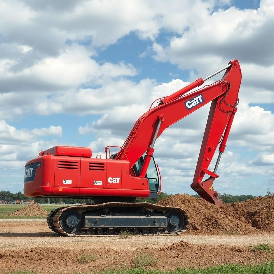 Dream : Red construction equipment in a dream