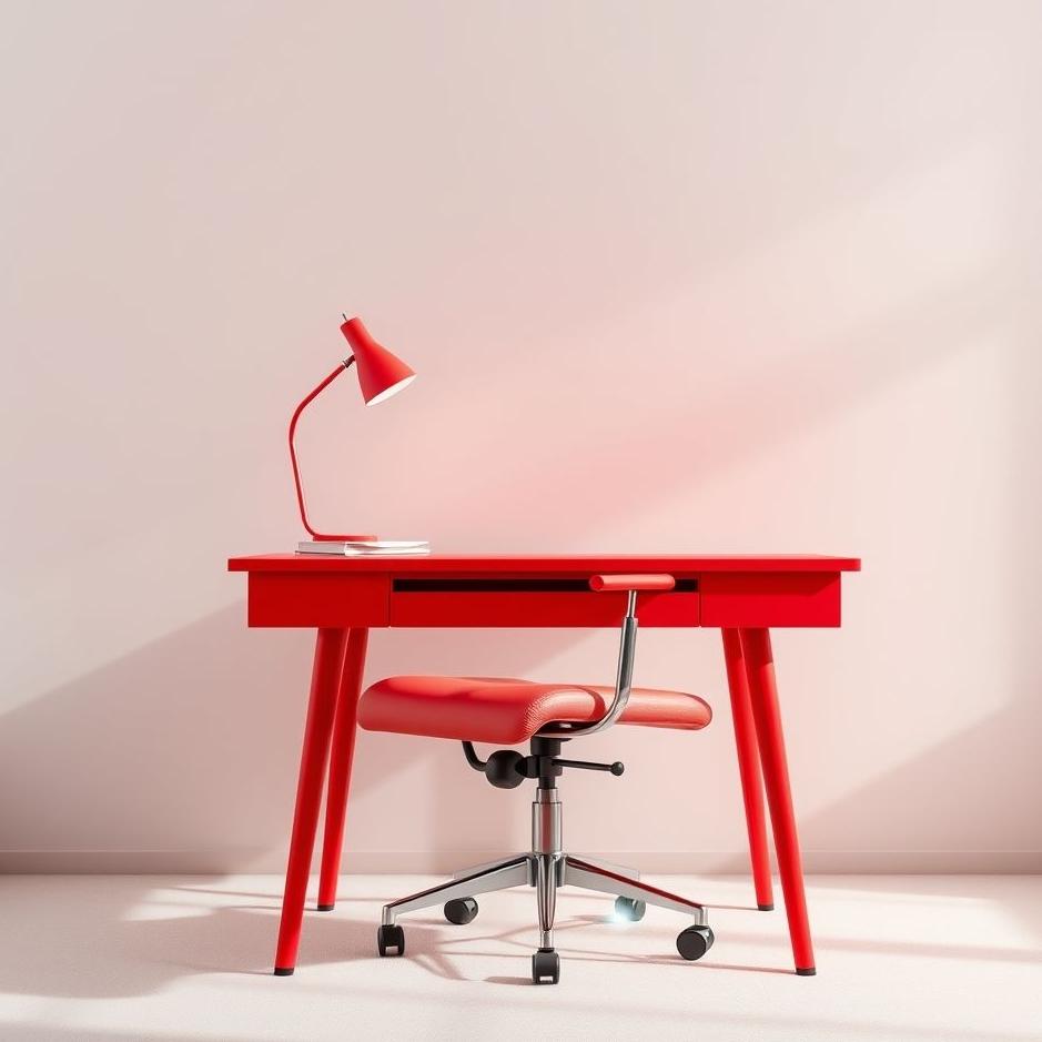 Dream : Red desk chair in a dream