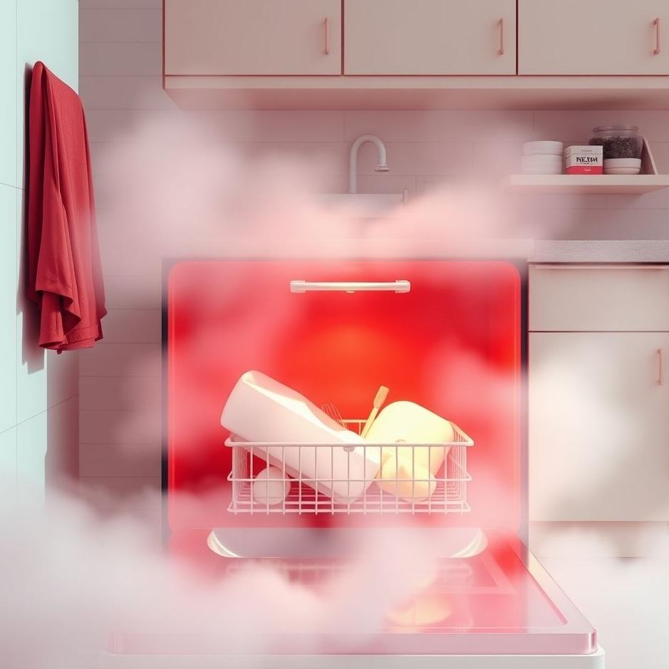 Dream : Red dishwasher in a dream
