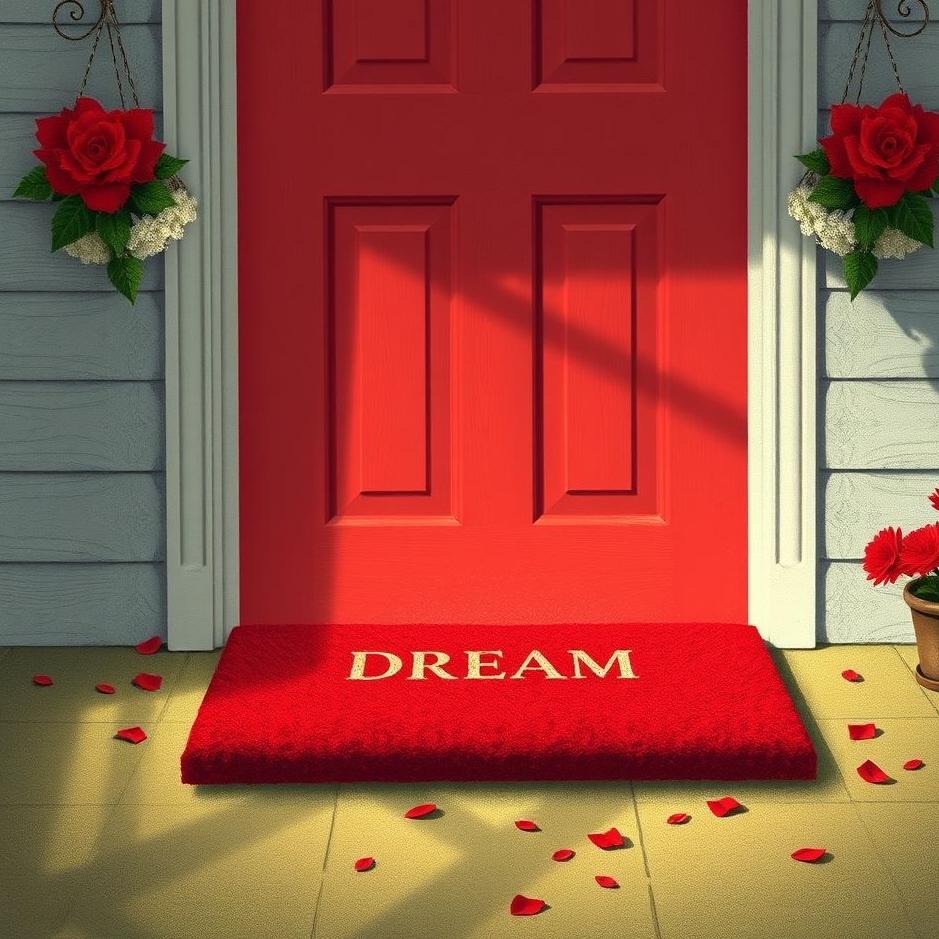 Dream : Red doormat in a dream
