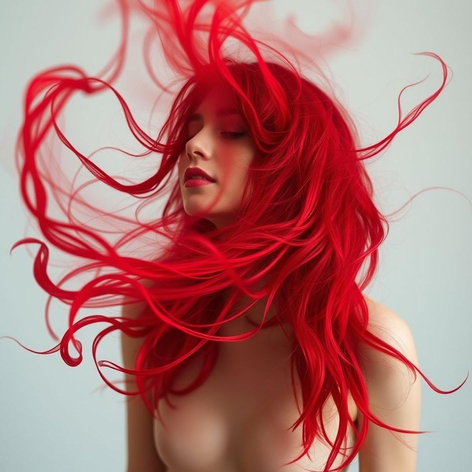 Dream : Red dye flowing from hair in a dream