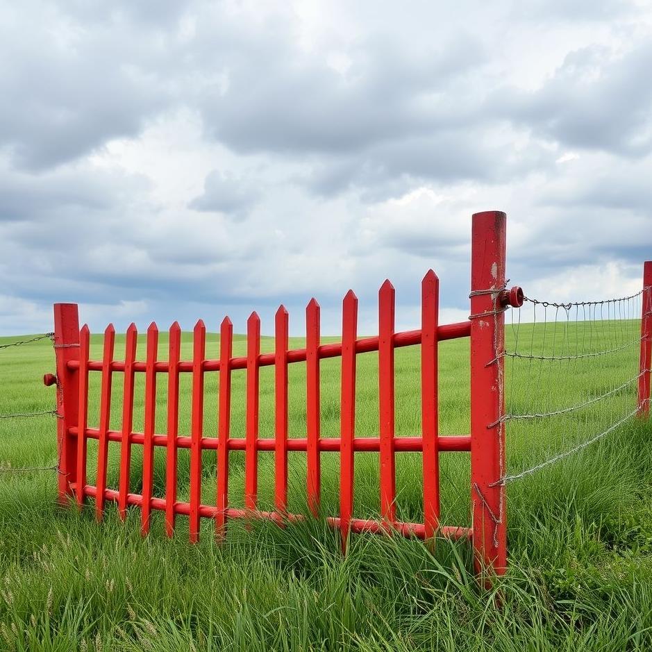 Dream : Red fence in a dream