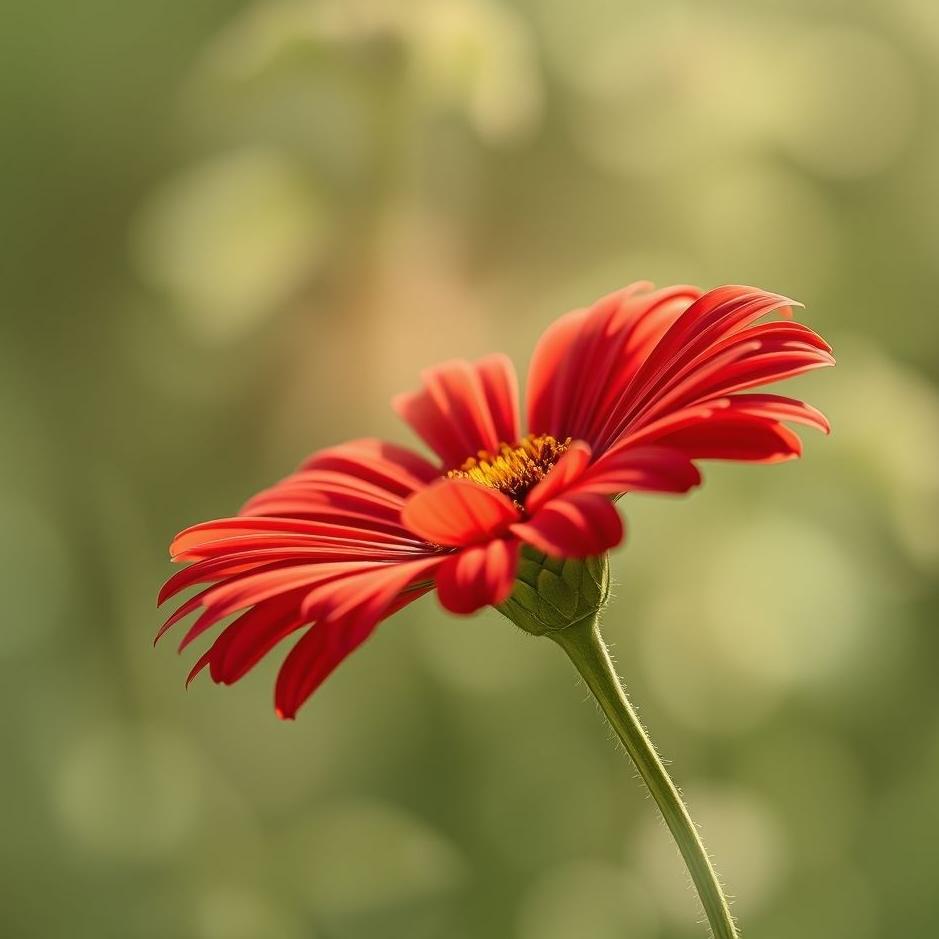 Dream : Red flower in a dream