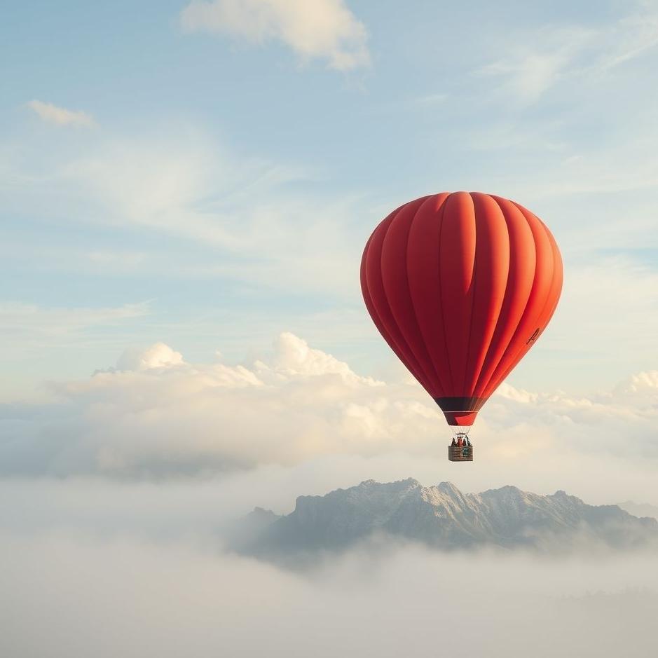 Dream : Red flying balloon in a dream