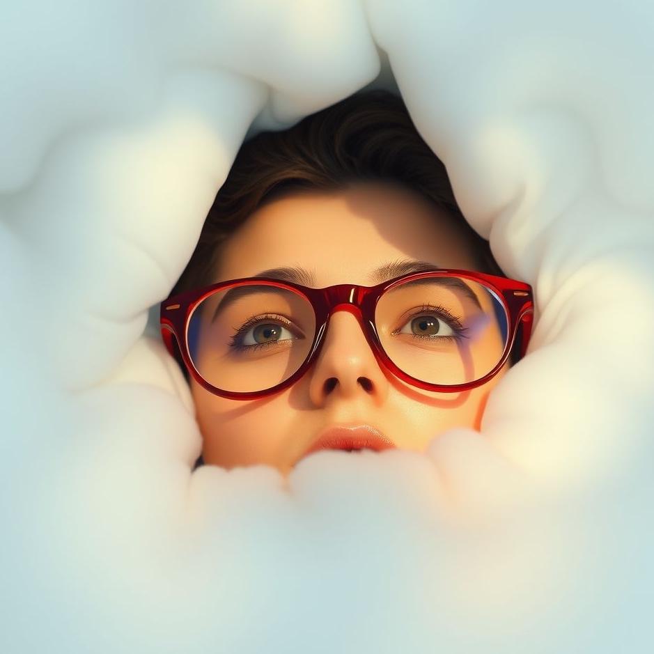 Dream : Red-framed glasses in a dream