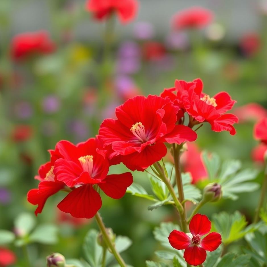 Dream : Red geranium in a dream