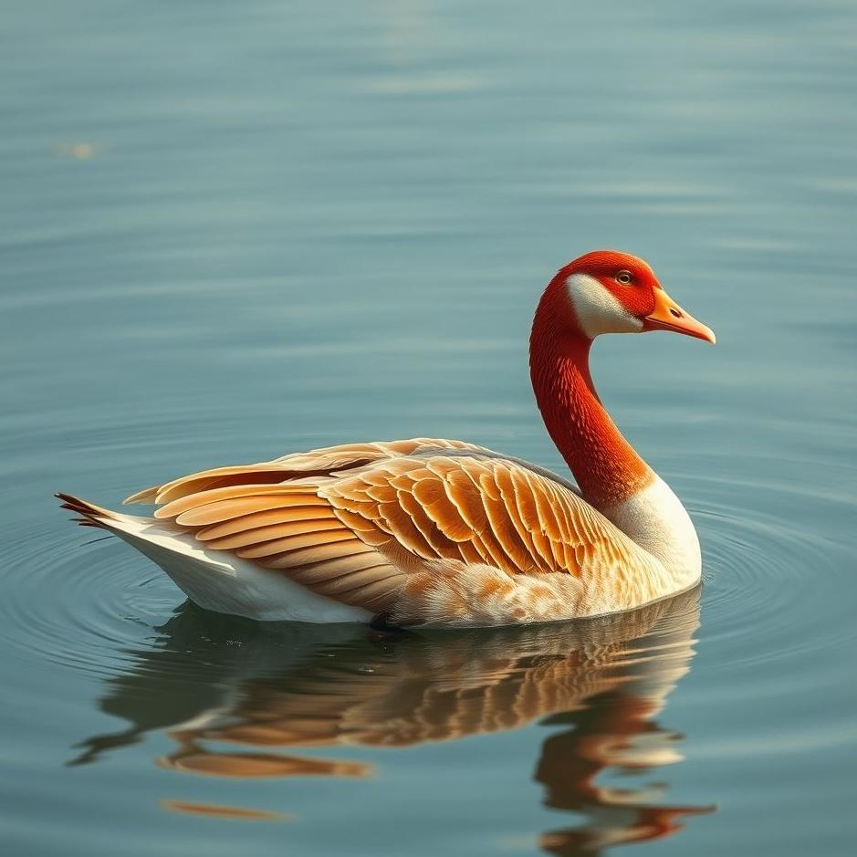 Dream : Red goose in a dream