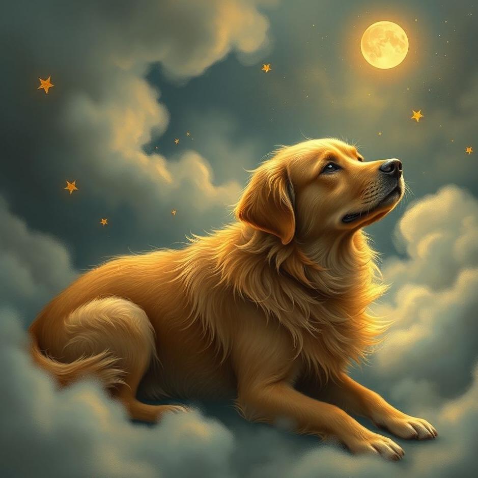 Dream : Red-haired dog in a dream