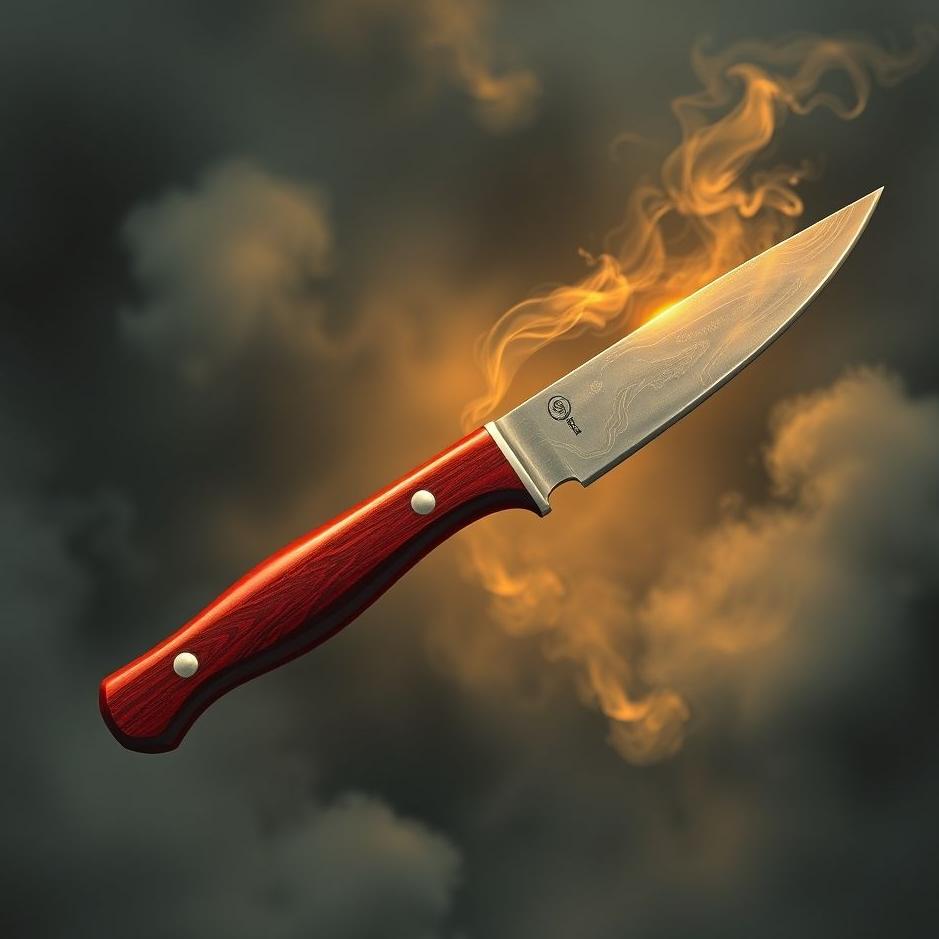 Dream : Red-handled knife in a dream