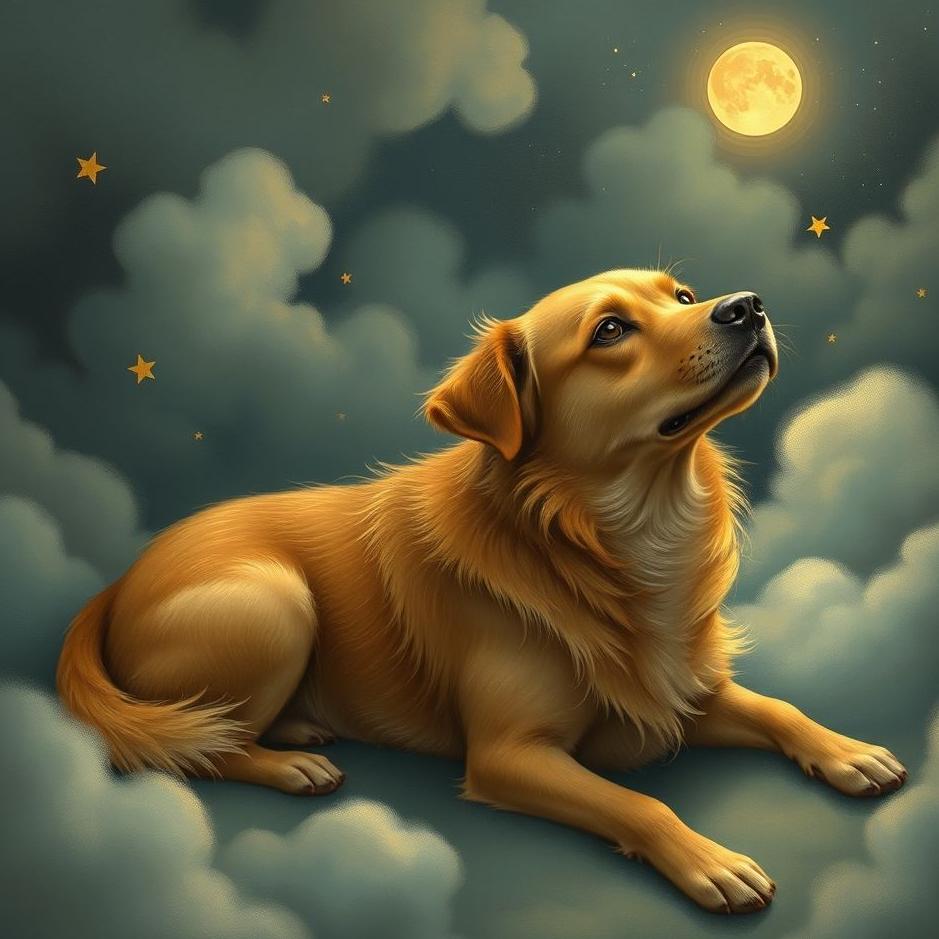 Dream : Red-headed dog in a dream
